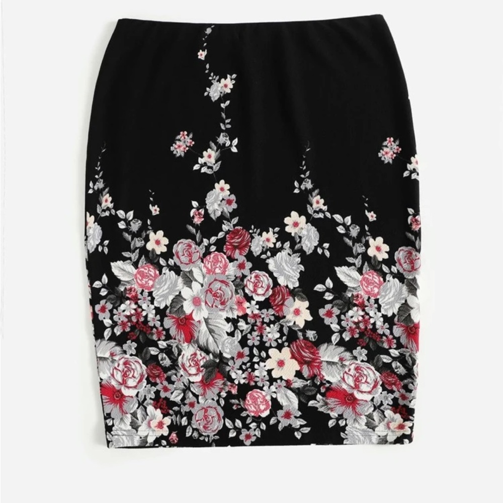 Floral Print Skirt